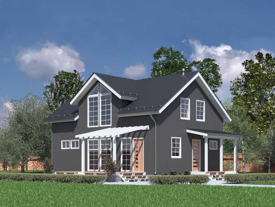 rendered image of a house